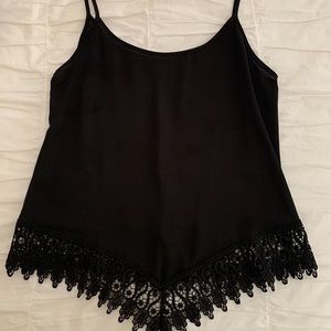 Flattering black blouse